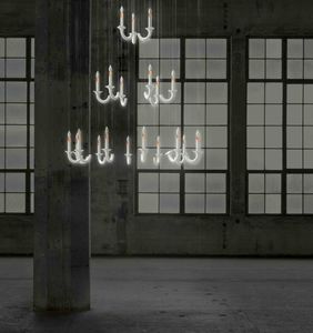 contemporary chandelier / porcelain / LED / handmade