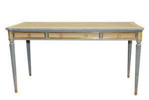 wooden desk / leather / Louis XVI style