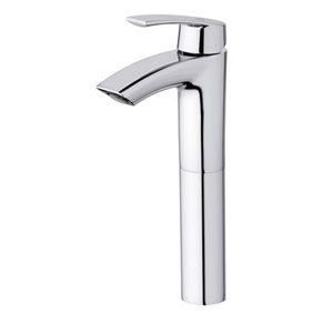 washbasin mixer tap / chromed metal / bathroom / 1-hole