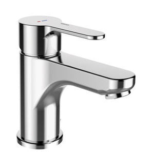 washbasin mixer tap / chromed metal / bathroom / 1-hole