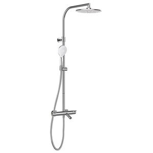 wall-mounted shower set / contemporary / with hand shower / thermostatic
