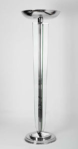 floor-standing lamp / Art Deco / glass