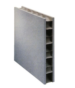 facade sandwich panel / plasterboard face / cardboard honeycomb core / recycled paper core
