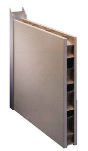 facade sandwich panel / HPL facing / cardboard honeycomb core / recycled paper core