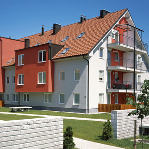 french roof tile / clay / red