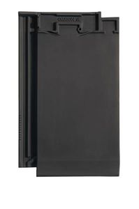 flat roof tile / clay / smooth / red