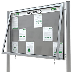 wall-mounted display panel / indoor / outdoor / magnetic