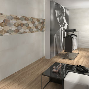 wall tile / floor / porcelain stoneware / patterned