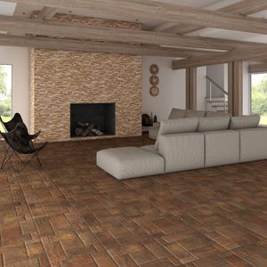 living room tile / floor / ceramic / geometric pattern