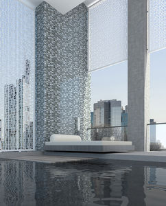 bathroom tile / indoor / wall-mounted / glass