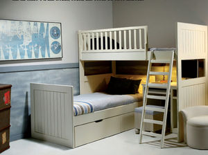 combined bed / contemporary / wooden / child's unisex