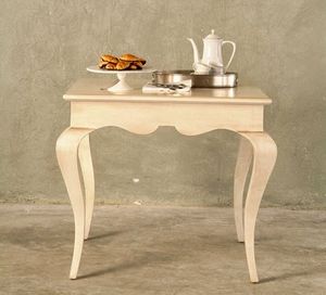 classic side table / wooden / square