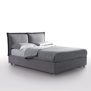 double bed / contemporary / upholstered / with headboard