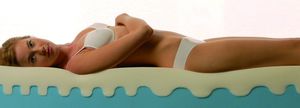 2-person mattress / memory / breathable / orthopedic