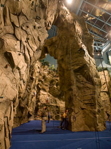 fixed climbing wall
