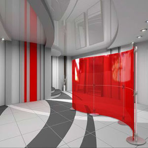contemporary screen / polycarbonate / for public areas / for offices