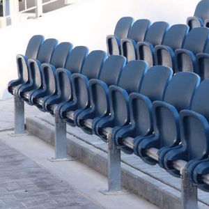 polypropylene auditorium seat / folding / central base