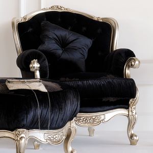 New Baroque design armchair / velvet