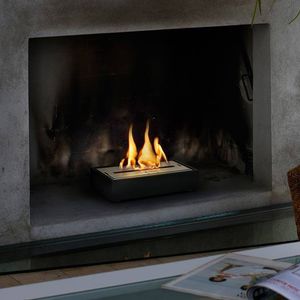 rectangular bioethanol burner / contemporary / free-standing