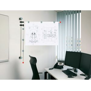 wall-mounted display panel / indoor / magnetic / metal