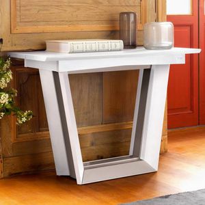 contemporary sideboard table / particle board / lacquered steel / rectangular