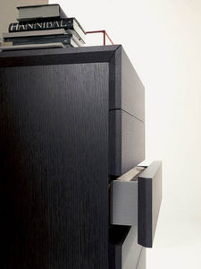 contemporary chest of drawers / wooden / brown
