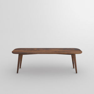 design bench / oak / solid wood / walnut