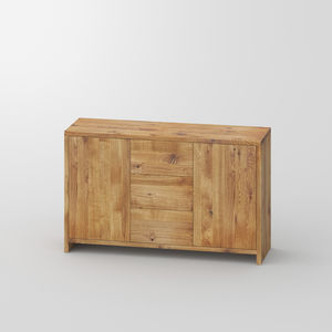 contemporary sideboard / oak / walnut / solid wood