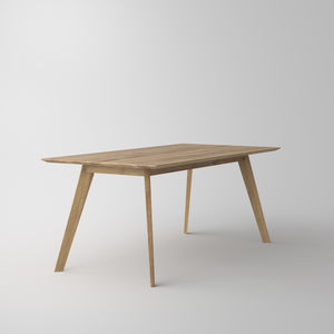 Scandinavian design dining table / oak / walnut / solid wood