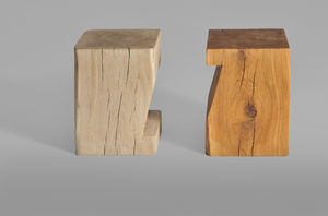 contemporary stool / oak