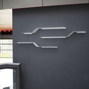 modular shelf / wall-mounted / contemporary / aluminum