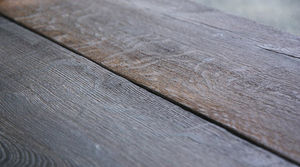 solid parquet flooring / glued / antique