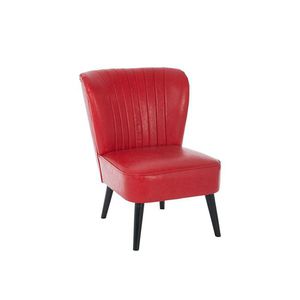 traditional armchair / leather / beech / without armrests