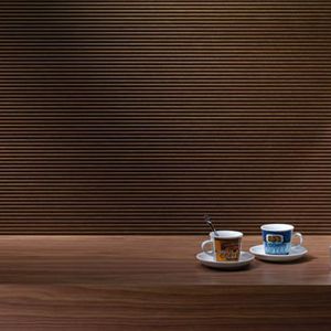 wood decorative panel / MDF / wall-mounted / grooved
