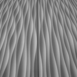 wood decorative panel / melamine / wall-mounted / 3D