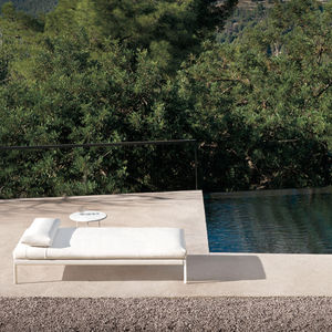 contemporary sun lounger / aluminum / fabric / garden