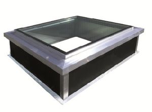 projection roof window / steel / double-glazed / thermal break