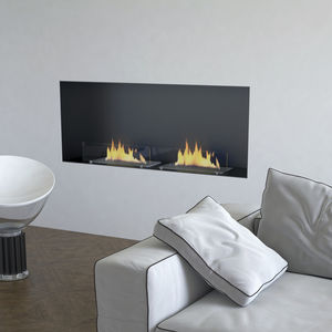 bioethanol fireplace / contemporary / open hearth / built-in