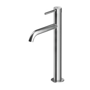 washbasin mixer tap / stainless steel / bathroom / 1-hole
