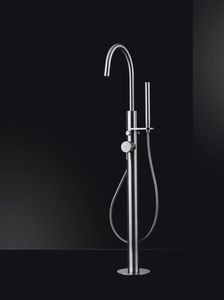 bathtub mixer tap / stainless steel / bathroom / 1-hole