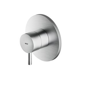 shower mixer tap / for bathtubs / built-in / stainless steel