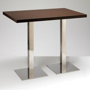 high bar table / contemporary / stainless steel