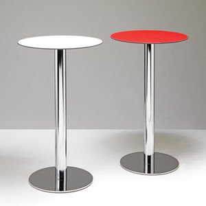 high bar table / round / contemporary / metal