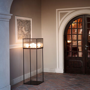floor-standing lamp / traditional / metal / Murano glass