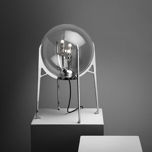 table lamp / contemporary / painted aluminum / Murano glass