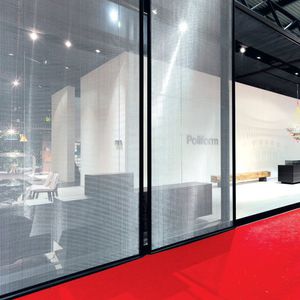 facade woven wire fabric / for interior / solar shading / cladding
