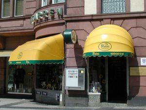 entrance canopy / fabric / metal / commercial