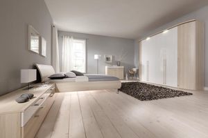 double bed / contemporary / aluminum