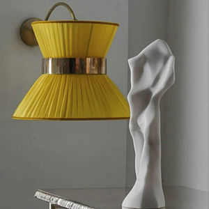 contemporary wall light / fabric / reading