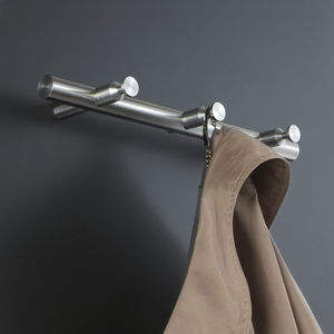 wall-mounted coat rack / contemporary / metal